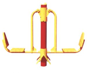 公園健身器材系列 坐蹬器（雙人）-3858